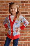 Big Kids Classic Cardigan - PDF Apple Tree Sewing Pattern