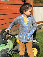 Big Kids Classic Cardigan - PDF Apple Tree Sewing Pattern