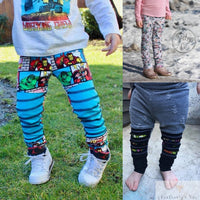 Little Kids Grow Along Pants: Grow with me joggers to leggings- PDF Apple Tree Sewing Pattern