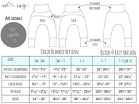 All Sizes Color Blocked Grow With Me Drop Crotch Joggers Trousers - PDF Apple Tree Sewing Pattern (bonus extended sizes included)