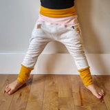 All Sizes Color Blocked Grow With Me Drop Crotch Joggers Trousers - PDF Apple Tree Sewing Pattern