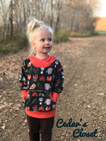 Big Kids Color Blocked Hoodie Grow With Me Hoodie - PDF Apple Tree Sewing Pattern