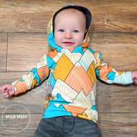 All Sizes Color Blocked Hoodie Grow With Me Hoodie - PDF Apple Tree Sewing Pattern