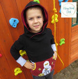 All Sizes Color Blocked Hoodie Grow With Me Hoodie - PDF Apple Tree Sewing Pattern (bonus extended sizes included)