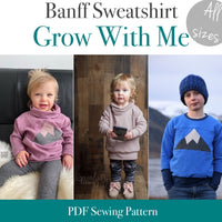 All Sizes Banff Sweatshirt- PDF Apple Tree Sewing Pattern