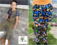 All sizes Bunny Bottoms- Grow with Me Drop Crotch joggers - PDF Apple Tree Sewing Pattern