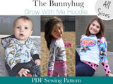 All Sizes Bunnyhug Grow With Me Hoodie - PDF Apple Tree Sewing Pattern (bonus extended sizes included)