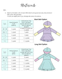 All Sizes Hooded Grow With Me Dress  - PDF Apple Tree Sewing Pattern (bonus extended sizes included)