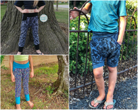 All sizes Bunny Bottoms- Grow with Me Drop Crotch joggers - PDF Apple Tree Sewing Pattern (bonus extended sizes included)