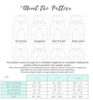 Big Kids Bunny Bottoms- Grow with Me Drop Crotch joggers- PDF Apple Tree Sewing Pattern