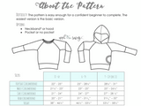 Big Kids Bunnyhug Grow With Me Hoodie - PDF Apple Tree Sewing Pattern