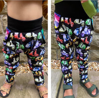 Little Kids Bunny Bottoms- Grow with Me Drop Crotch joggers - PDF Apple Tree Sewing Pattern