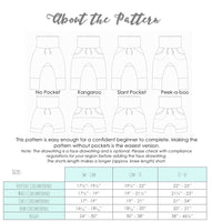 Little Kids Bunny Bottoms- Grow with Me Drop Crotch joggers - PDF Apple Tree Sewing Pattern