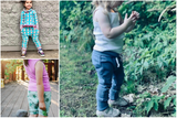 All sizes Bunny Bottoms- Grow with Me Drop Crotch joggers - PDF Apple Tree Sewing Pattern (bonus extended sizes included)